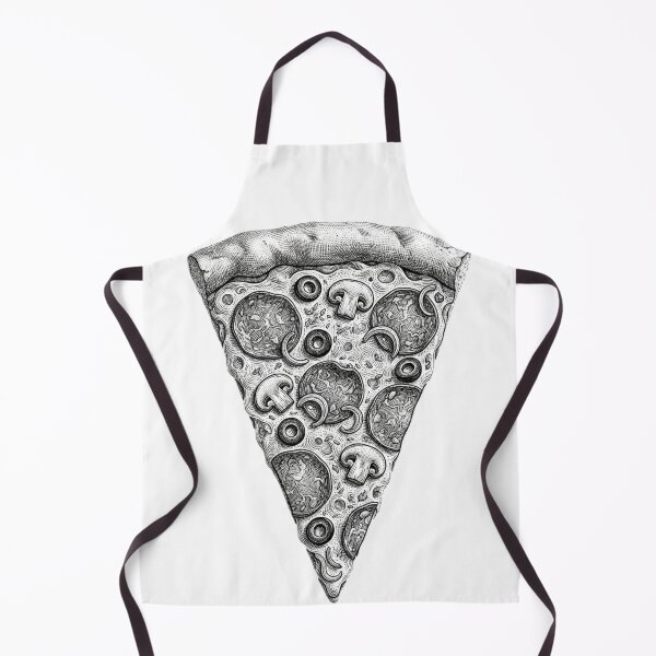 Item preview, Pizza slice - Realistic Black and White designed and sold by Minimalisticaly.
