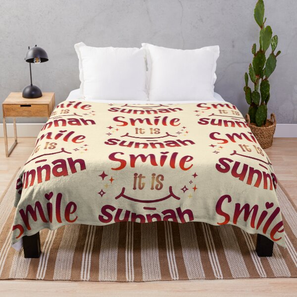 Item preview, Smile, It’s Sunnah ( red )– Islamic Positivity Design designed and sold by D-Islamic.