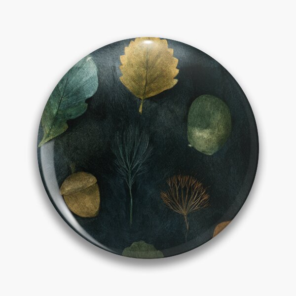 Item preview, Deep Emerald & Gold Autumn Botanical designed and sold by TJ Art and Camera.