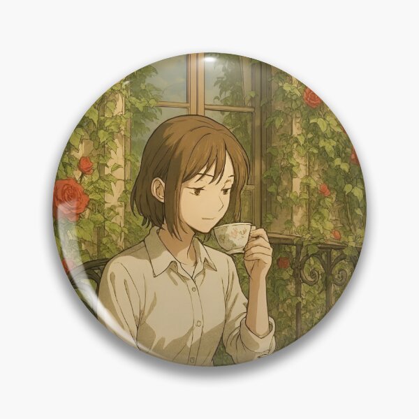 Item preview, Cozy Ivy Balcony Anime Aesthetic Poster designed and sold by Dhenin Studio.