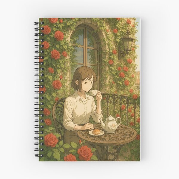 Item preview, Cozy Ivy Balcony Anime Aesthetic Poster designed and sold by Dhenin Studio.