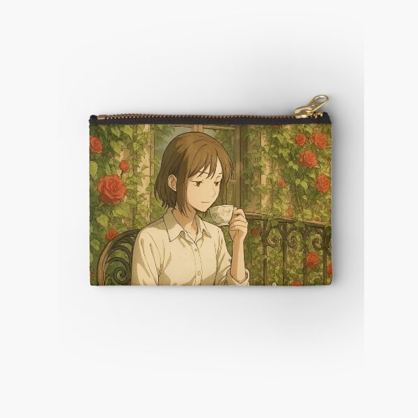 Item preview, Cozy Ivy Balcony Anime Aesthetic Poster designed and sold by Dhenin Studio.