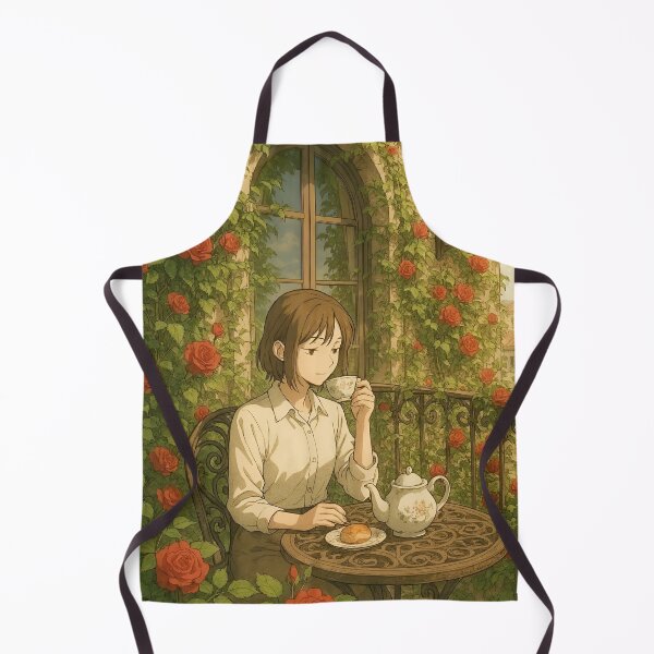 Item preview, Cozy Ivy Balcony Anime Aesthetic Poster designed and sold by Dhenin Studio.