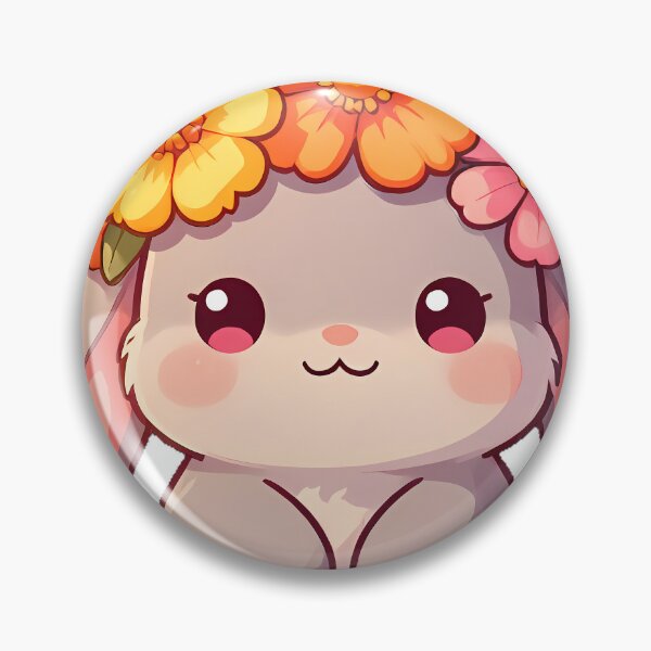 Item preview, Bunny with Sunset Flower Crown designed and sold by pumsquare.