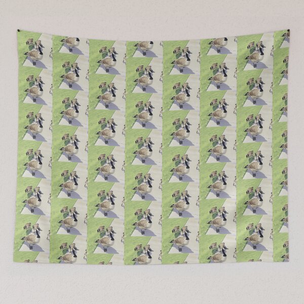 Item preview, Canada Geese Gathering Pastel Digital Painting designed and sold by KaleChub.