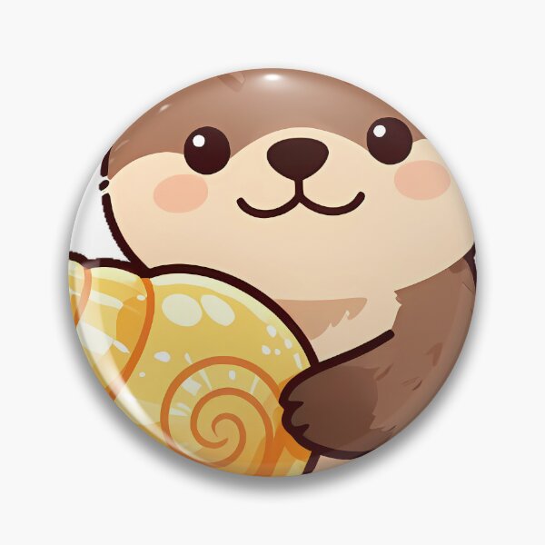 Item preview, Otter with Sunset Sea Shell designed and sold by pumsquare.