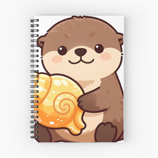 Item preview, Otter with Sunset Sea Shell designed and sold by pumsquare.