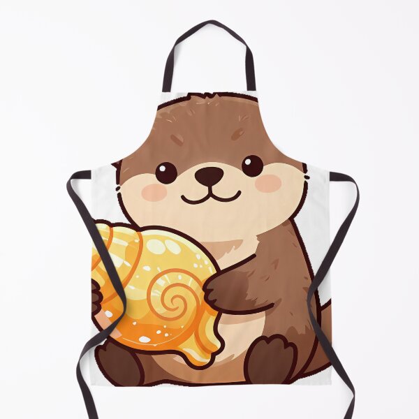 Item preview, Otter with Sunset Sea Shell designed and sold by pumsquare.
