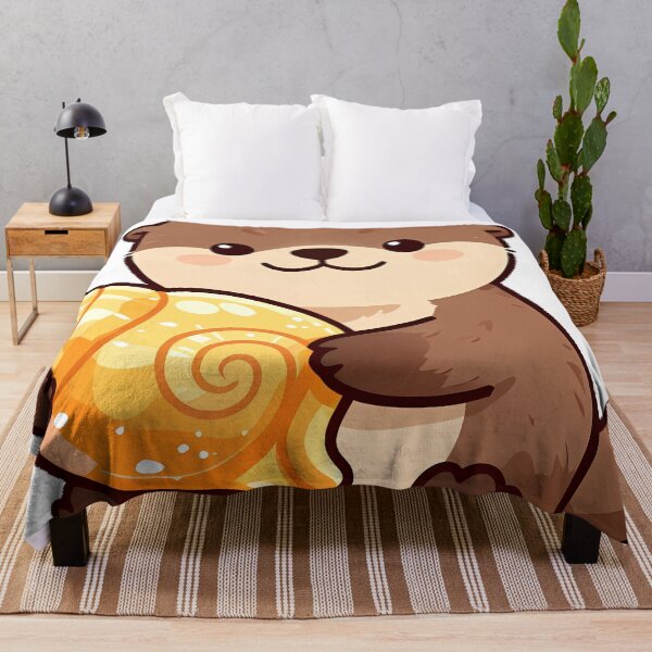 Item preview, Otter with Sunset Sea Shell designed and sold by pumsquare.