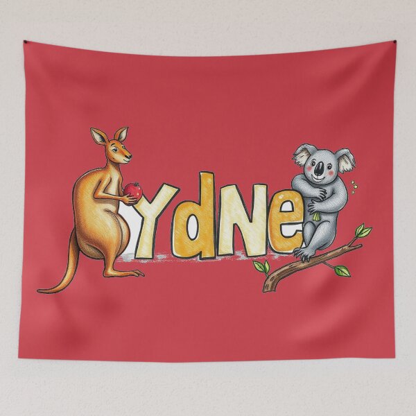 Item preview, Sydney text with kangaroo and koala designed and sold by CreationsNicB.