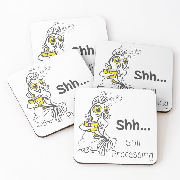 Item preview, Shh Still Processing Funny Goldfish designed and sold by Samaya-.
