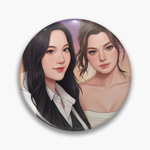 Item preview, Anime Wedding Lom Blew Air Thai GL Tv Series Lgbtq+ Sapphic WLW Home Decor Poster Print Art Comic Pride  designed and sold by Mind Space.