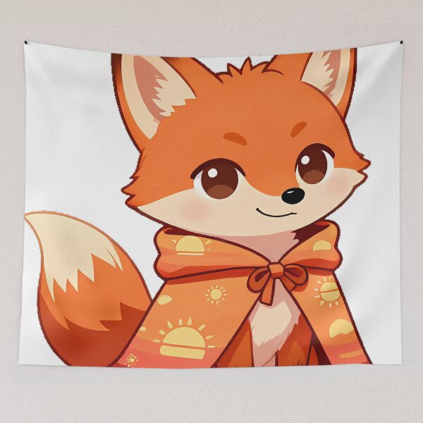 Item preview, Fox in Sunset Cloak designed and sold by pumsquare.