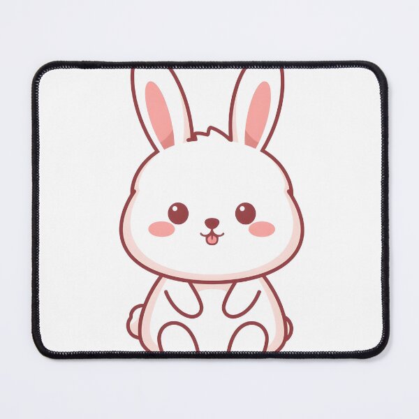 Item preview, Cute Fluffy White Rabbit Sticker Design designed and sold by VINTOR-.