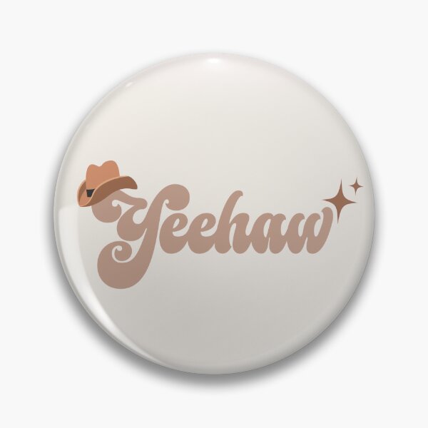 Item preview, Yeehaw lighthearted silly cowboy typography art designed and sold by QuillPrints.