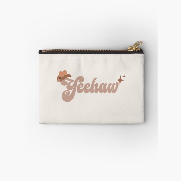 Item preview, Yeehaw lighthearted silly cowboy typography art designed and sold by QuillPrints.