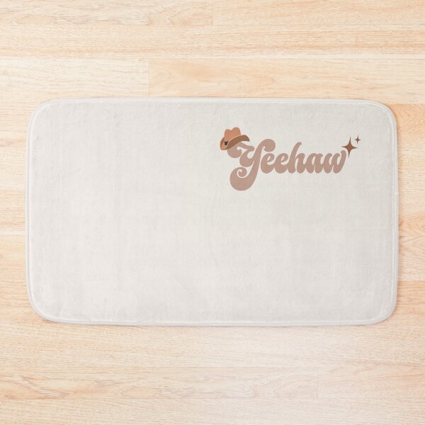 Item preview, Yeehaw lighthearted silly cowboy typography art designed and sold by QuillPrints.