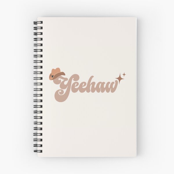 Item preview, Yeehaw lighthearted silly cowboy typography art designed and sold by QuillPrints.