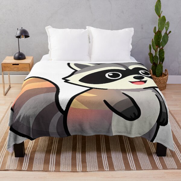 Item preview, Raccoon with Sunset-Painted Tail designed and sold by pumsquare.