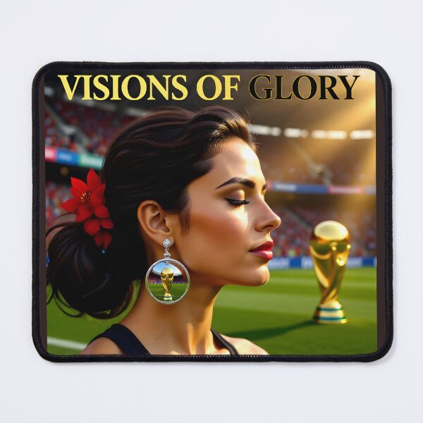 Item preview, Visions of Glory Football Champions Poster: Spanish Red Flower Victory Art designed and sold by Creative-RE.