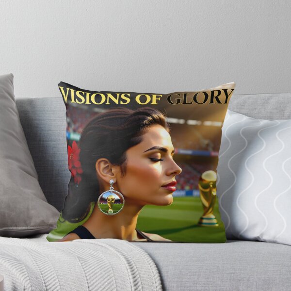 Item preview, Visions of Glory Football Champions Poster: Spanish Red Flower Victory Art designed and sold by Creative-RE.