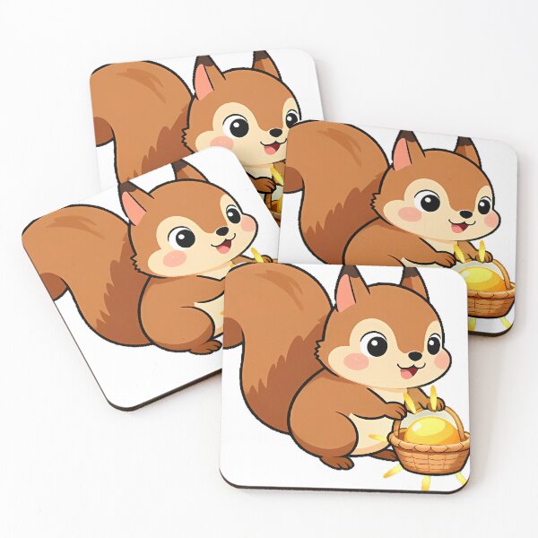 Item preview, Squirrel Collecting Sunset Rays designed and sold by pumsquare.