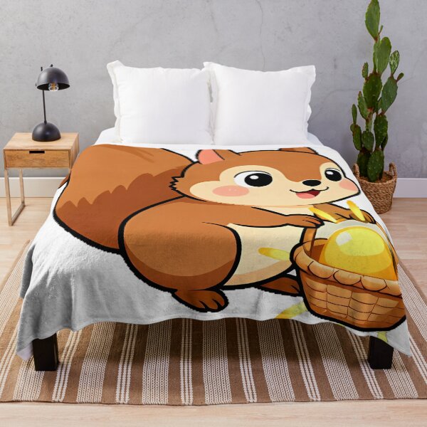 Item preview, Squirrel Collecting Sunset Rays designed and sold by pumsquare.