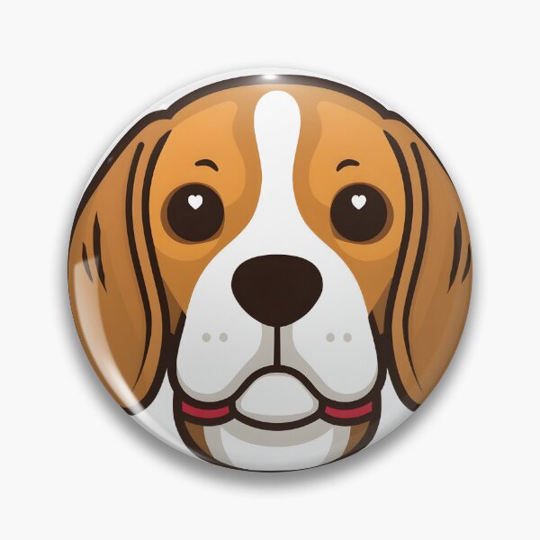 Item preview, Cute Beagle Dog Face Sticker Design designed and sold by VINTOR-.