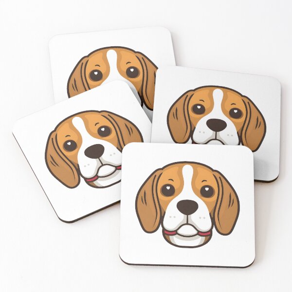Item preview, Cute Beagle Dog Face Sticker Design designed and sold by VINTOR-.