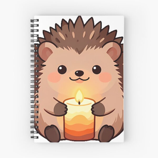 Item preview, Hedgehog with Sunset Candle designed and sold by pumsquare.