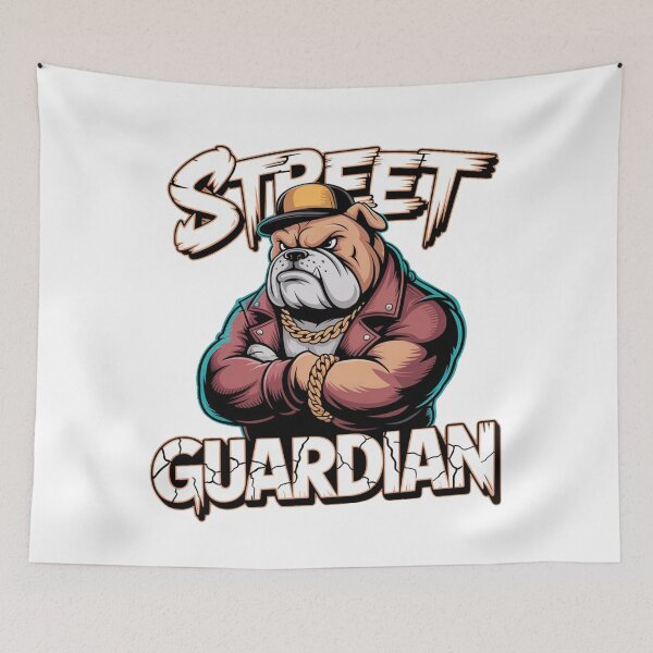 Item preview, Street Guardian Tough Bulldog Urban Mascot Art designed and sold by Outlet Raloel.