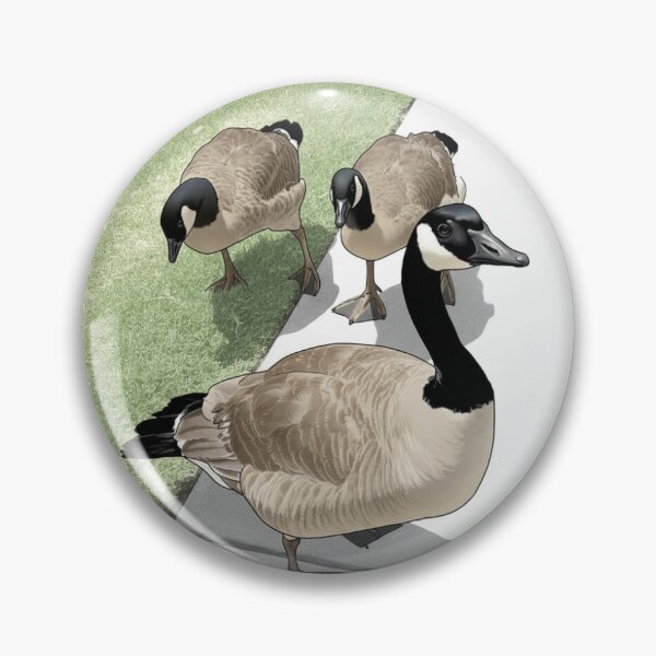 Item preview, Canada Geese Anime Style Art Print designed and sold by KaleChub.