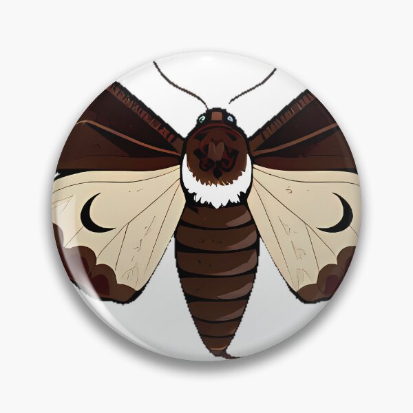 Item preview, Sphinx Moth with Moon Phase designed and sold by IllumeInk.