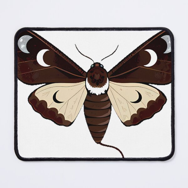 Item preview, Sphinx Moth with Moon Phase designed and sold by IllumeInk.