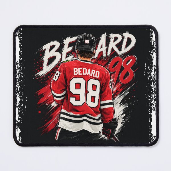 Item preview, Connor Bedard Red Jersey Digital Sketch designed and sold by Bear Creative.