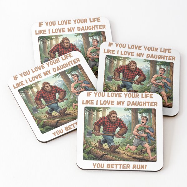 Item preview, Bigfoot I Love My Daughter - Funny Big Man Girl Dad Cryptidcore designed and sold by Spank My Yeti.