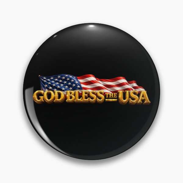 Item preview, God Bless the USA w Waving Flag - 3D - enhanced designed and sold by Military Insignia Products.