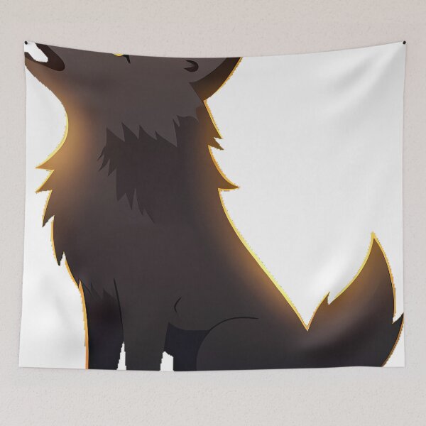 Item preview, Wolf with Sunset Howl Silhouette designed and sold by pumsquare.