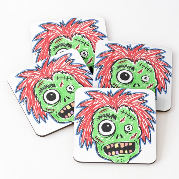 Item preview, punk zombie cartoon designed and sold by Frmpxl.