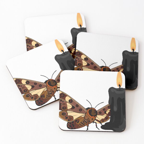 Item preview, Garden Tiger Moth with Candle designed and sold by IllumeInk.
