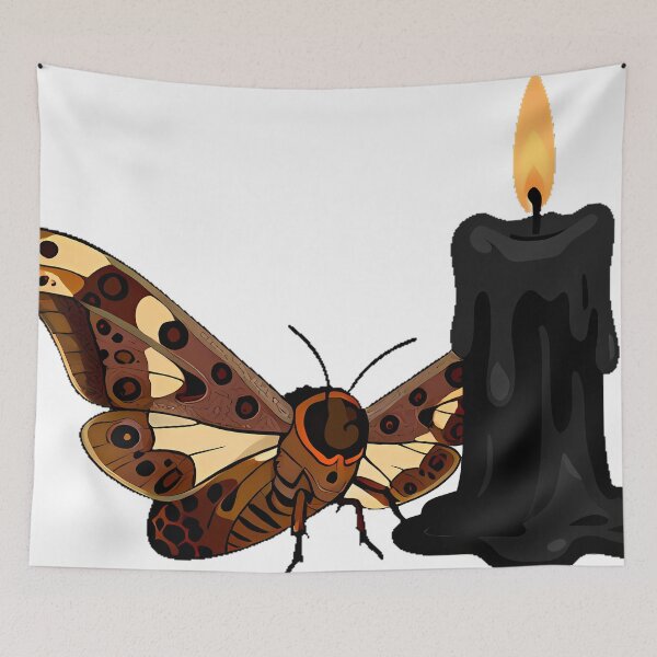 Item preview, Garden Tiger Moth with Candle designed and sold by IllumeInk.