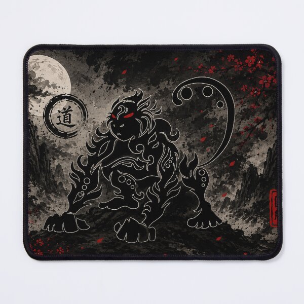 Item preview, Guardian Beast | Minimalist Mythical Tiger Line Art designed and sold by Fei Long Design Hub.