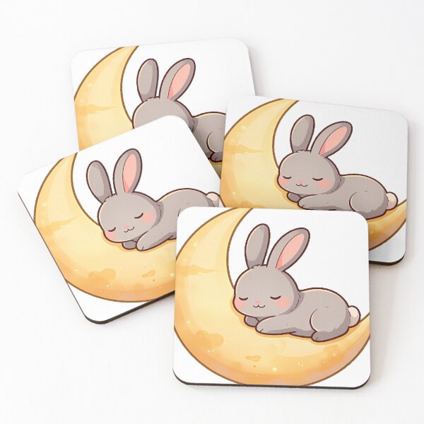 Item preview, Bunny Resting on Sunset Crescent designed and sold by pumsquare.