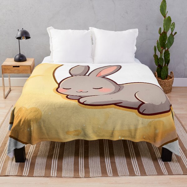 Item preview, Bunny Resting on Sunset Crescent designed and sold by pumsquare.