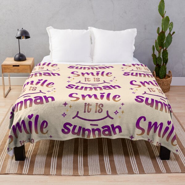 Item preview, Smile, It’s Sunnah ( purple ) – Islamic Positivity Design designed and sold by D-Islamic.