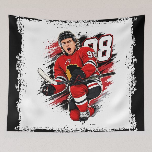Item preview, Connor Bedard Blackhawks Celebration Digital Sketch designed and sold by B3 Graphics.