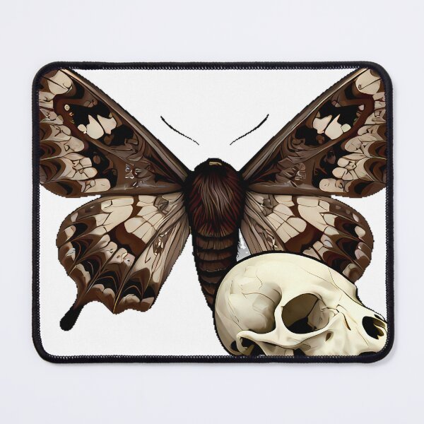 Item preview, Gothic Moth with Crow Skull designed and sold by IllumeInk.