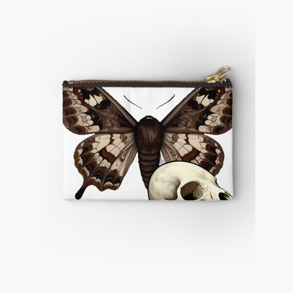 Item preview, Gothic Moth with Crow Skull designed and sold by IllumeInk.