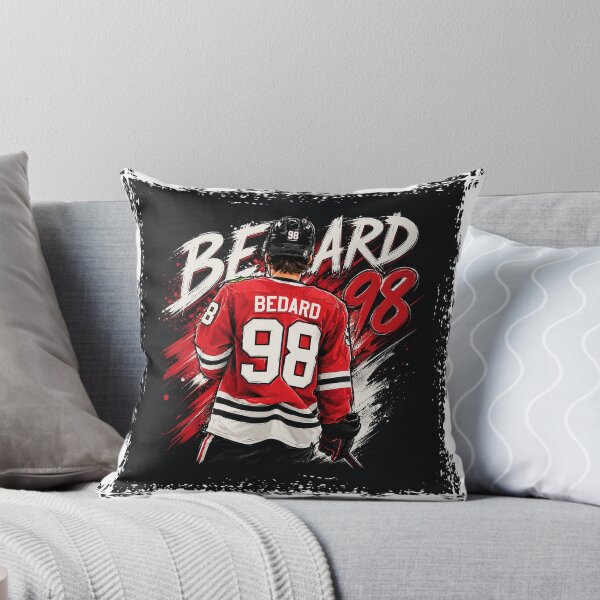 Item preview, Connor Bedard Chicago Blackhawks Digital Sketch on Black Background designed and sold by B3 Graphics.