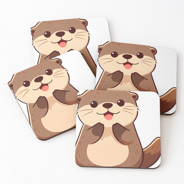 Item preview, Otter with Sunset Sparkles designed and sold by pumsquare.